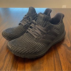 Adidas Ultraboost 4.0 Triple Black Athletic Shoes (BB6171) Men's Size 8